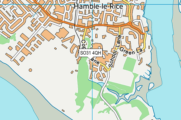 SO31 4QH map - OS VectorMap District (Ordnance Survey) SO31 4QH map - OS VectorMap District (Ordnance Survey)
