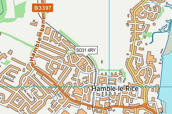 SO31 4RY map - OS VectorMap District (Ordnance Survey)