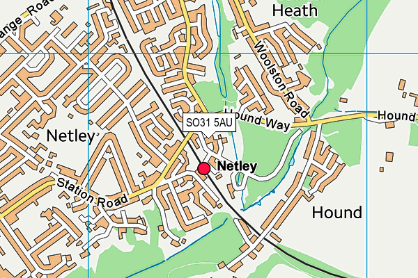 SO31 5AU map - OS VectorMap District (Ordnance Survey) SO31 5AU map - OS VectorMap District (Ordnance Survey)