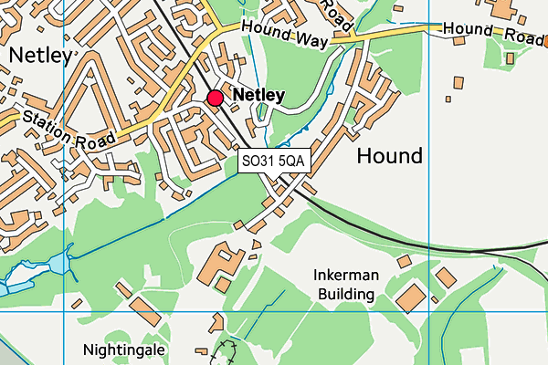 SO31 5QA map - OS VectorMap District (Ordnance Survey) SO31 5QA map - OS VectorMap District (Ordnance Survey)
