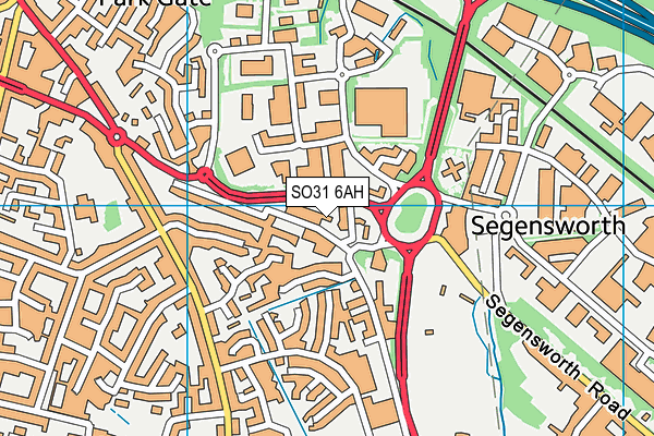 SO31 6AH map - OS VectorMap District (Ordnance Survey) SO31 6AH map - OS VectorMap District (Ordnance Survey)