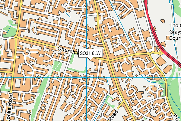 SO31 6LW map - OS VectorMap District (Ordnance Survey) SO31 6LW map - OS VectorMap District (Ordnance Survey)