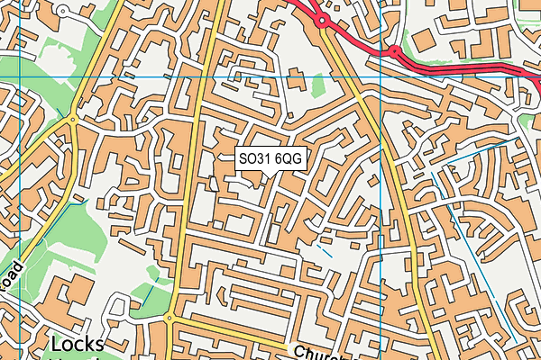 SO31 6QG map - OS VectorMap District (Ordnance Survey) SO31 6QG map - OS VectorMap District (Ordnance Survey)