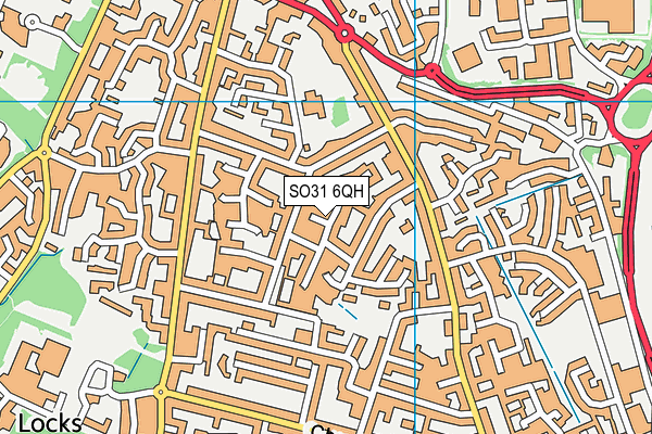 SO31 6QH map - OS VectorMap District (Ordnance Survey)