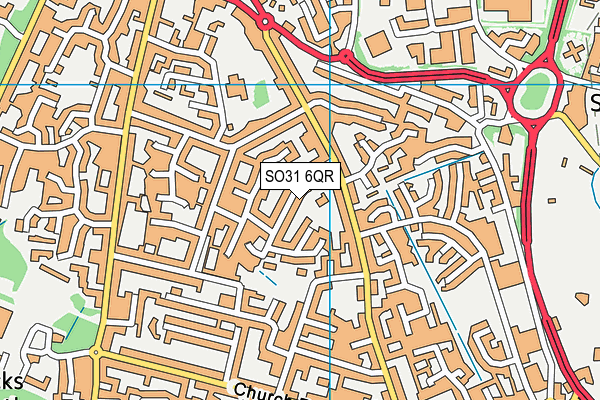 SO31 6QR map - OS VectorMap District (Ordnance Survey) SO31 6QR map - OS VectorMap District (Ordnance Survey)