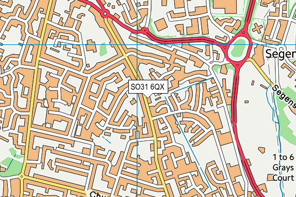 SO31 6QX map - OS VectorMap District (Ordnance Survey) SO31 6QX map - OS VectorMap District (Ordnance Survey)