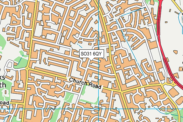 SO31 6QY map - OS VectorMap District (Ordnance Survey) SO31 6QY map - OS VectorMap District (Ordnance Survey)