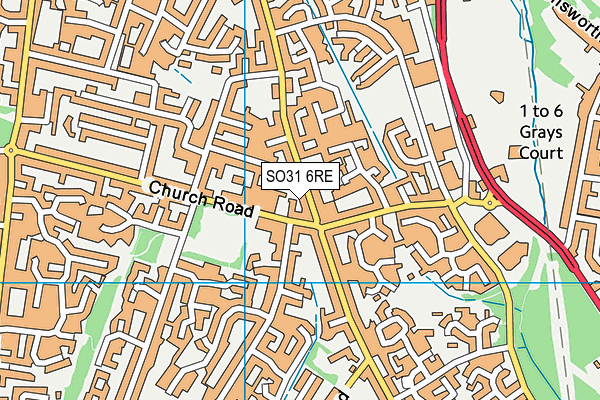 SO31 6RE map - OS VectorMap District (Ordnance Survey) SO31 6RE map - OS VectorMap District (Ordnance Survey)