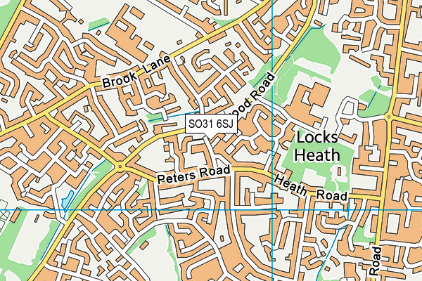 SO31 6SJ map - OS VectorMap District (Ordnance Survey) SO31 6SJ map - OS VectorMap District (Ordnance Survey)