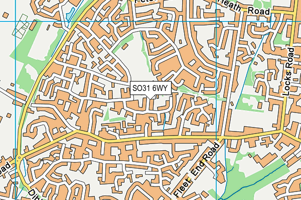 SO31 6WY map - OS VectorMap District (Ordnance Survey) SO31 6WY map - OS VectorMap District (Ordnance Survey)