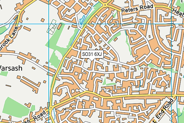 SO31 6XJ map - OS VectorMap District (Ordnance Survey) SO31 6XJ map - OS VectorMap District (Ordnance Survey)