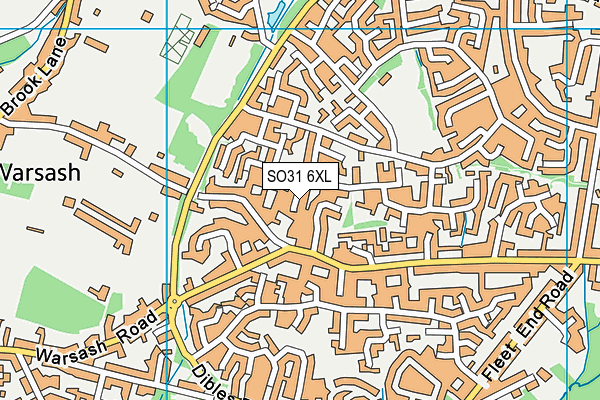 SO31 6XL map - OS VectorMap District (Ordnance Survey) SO31 6XL map - OS VectorMap District (Ordnance Survey)