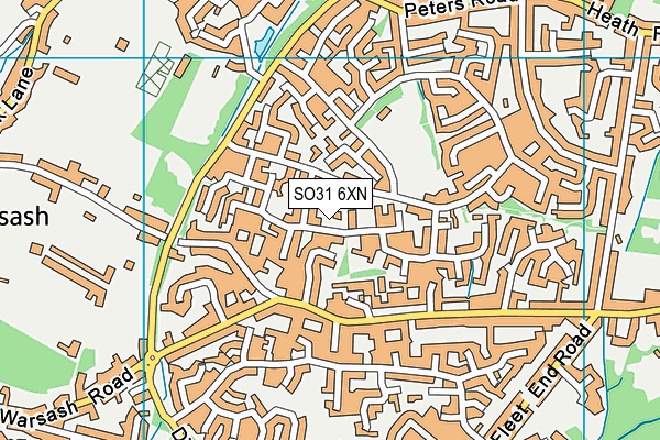 SO31 6XN map - OS VectorMap District (Ordnance Survey) SO31 6XN map - OS VectorMap District (Ordnance Survey)