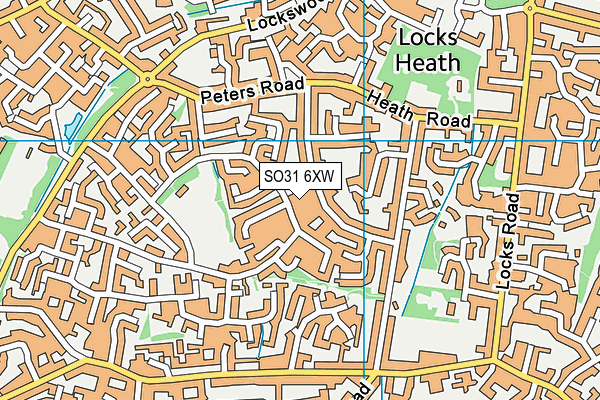 SO31 6XW map - OS VectorMap District (Ordnance Survey) SO31 6XW map - OS VectorMap District (Ordnance Survey)