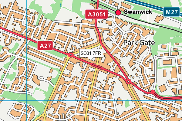 SO31 7FR map - OS VectorMap District (Ordnance Survey) SO31 7FR map - OS VectorMap District (Ordnance Survey)