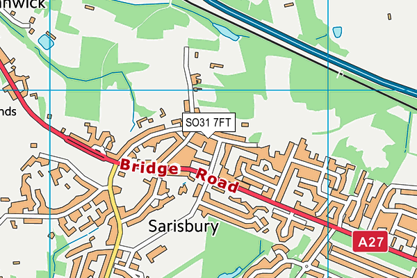 SO31 7FT map - OS VectorMap District (Ordnance Survey) SO31 7FT map - OS VectorMap District (Ordnance Survey)