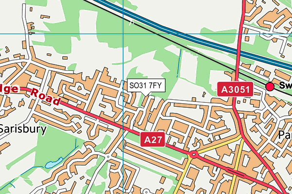 SO31 7FY map - OS VectorMap District (Ordnance Survey) SO31 7FY map - OS VectorMap District (Ordnance Survey)