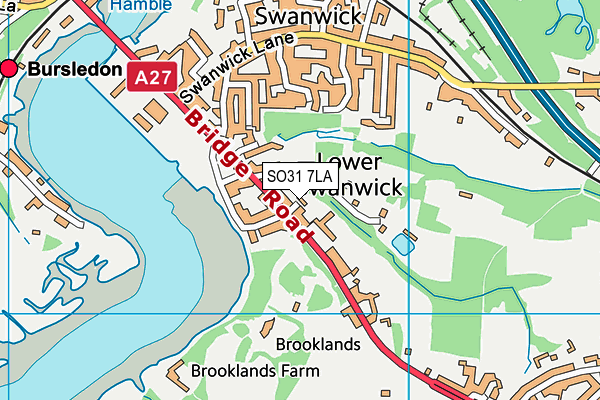 SO31 7LA map - OS VectorMap District (Ordnance Survey) SO31 7LA map - OS VectorMap District (Ordnance Survey)