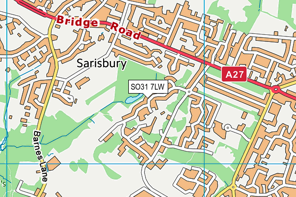 SO31 7LW map - OS VectorMap District (Ordnance Survey)