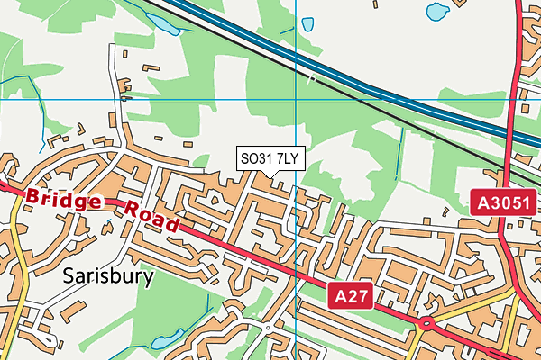 SO31 7LY map - OS VectorMap District (Ordnance Survey) SO31 7LY map - OS VectorMap District (Ordnance Survey)