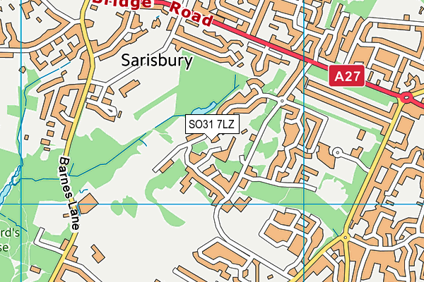 SO31 7LZ map - OS VectorMap District (Ordnance Survey) SO31 7LZ map - OS VectorMap District (Ordnance Survey)