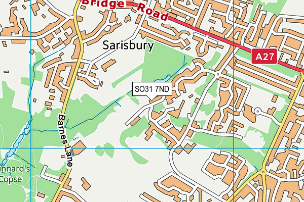 SO31 7ND map - OS VectorMap District (Ordnance Survey) SO31 7ND map - OS VectorMap District (Ordnance Survey)