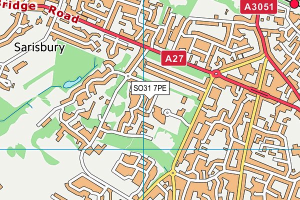 SO31 7PE map - OS VectorMap District (Ordnance Survey) SO31 7PE map - OS VectorMap District (Ordnance Survey)