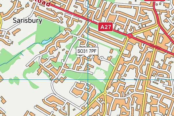 SO31 7PF map - OS VectorMap District (Ordnance Survey) SO31 7PF map - OS VectorMap District (Ordnance Survey)