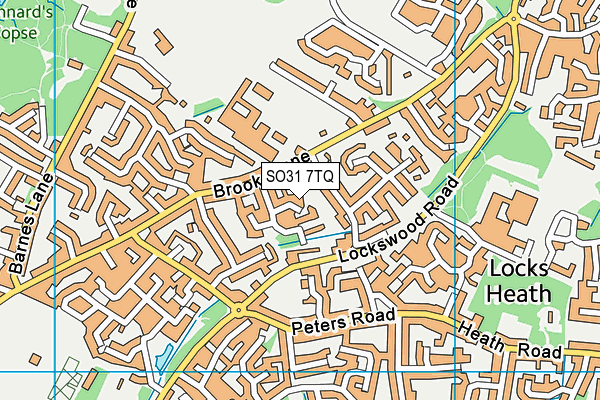 SO31 7TQ map - OS VectorMap District (Ordnance Survey) SO31 7TQ map - OS VectorMap District (Ordnance Survey)