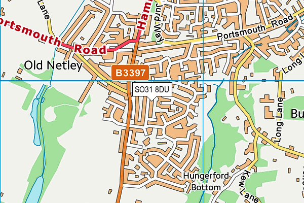 SO31 8DU map - OS VectorMap District (Ordnance Survey) SO31 8DU map - OS VectorMap District (Ordnance Survey)