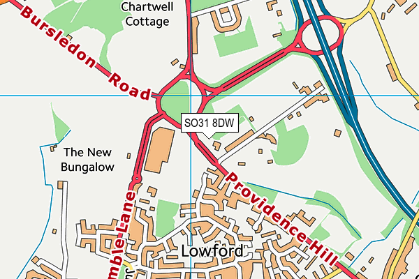 SO31 8DW map - OS VectorMap District (Ordnance Survey) SO31 8DW map - OS VectorMap District (Ordnance Survey)