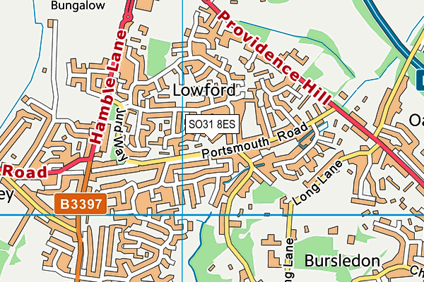 SO31 8ES map - OS VectorMap District (Ordnance Survey) SO31 8ES map - OS VectorMap District (Ordnance Survey)