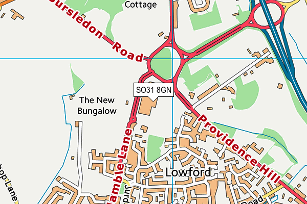 SO31 8GN map - OS VectorMap District (Ordnance Survey) SO31 8GN map - OS VectorMap District (Ordnance Survey)