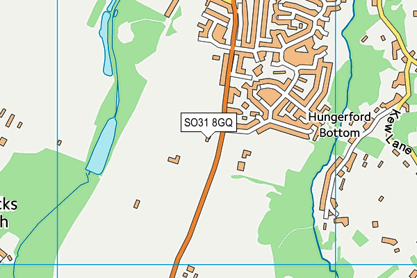 SO31 8GQ map - OS VectorMap District (Ordnance Survey) SO31 8GQ map - OS VectorMap District (Ordnance Survey)