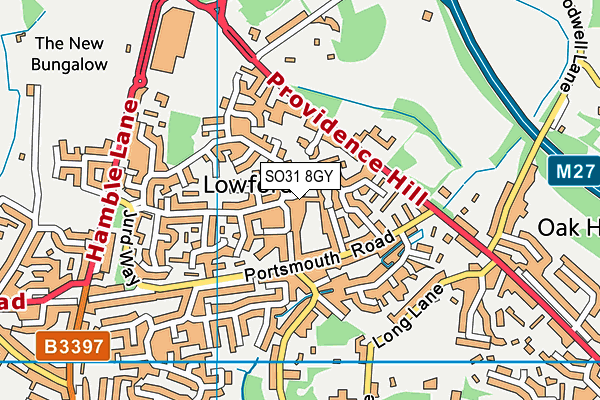 SO31 8GY map - OS VectorMap District (Ordnance Survey) SO31 8GY map - OS VectorMap District (Ordnance Survey)