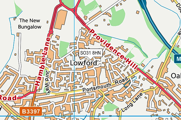 SO31 8HN map - OS VectorMap District (Ordnance Survey)