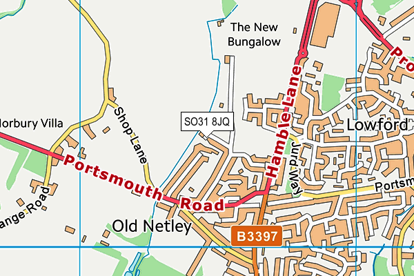 SO31 8JQ map - OS VectorMap District (Ordnance Survey) SO31 8JQ map - OS VectorMap District (Ordnance Survey)