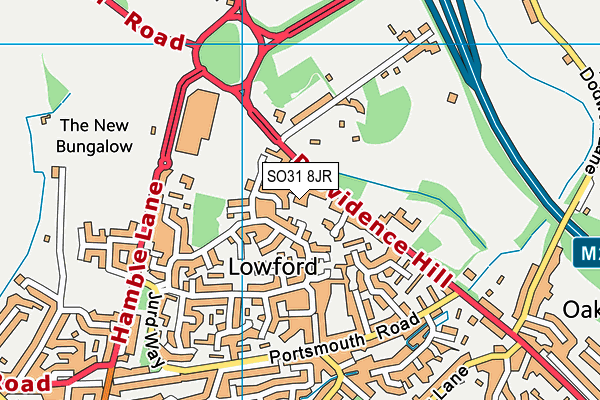 SO31 8JR map - OS VectorMap District (Ordnance Survey) SO31 8JR map - OS VectorMap District (Ordnance Survey)