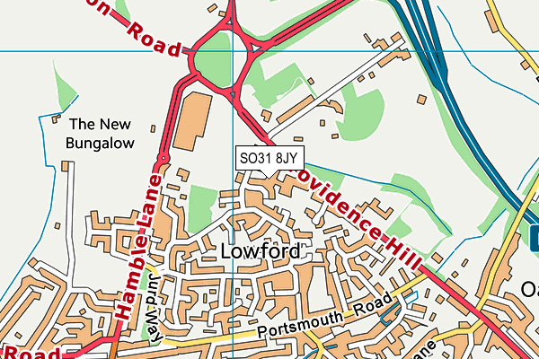SO31 8JY map - OS VectorMap District (Ordnance Survey) SO31 8JY map - OS VectorMap District (Ordnance Survey)