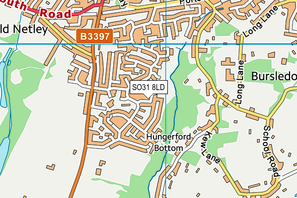 SO31 8LD map - OS VectorMap District (Ordnance Survey) SO31 8LD map - OS VectorMap District (Ordnance Survey)