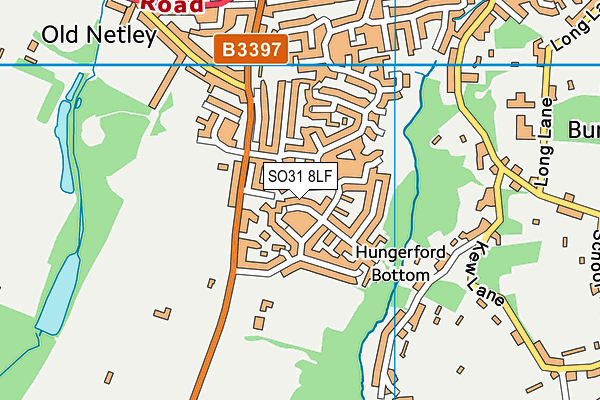 SO31 8LF map - OS VectorMap District (Ordnance Survey) SO31 8LF map - OS VectorMap District (Ordnance Survey)