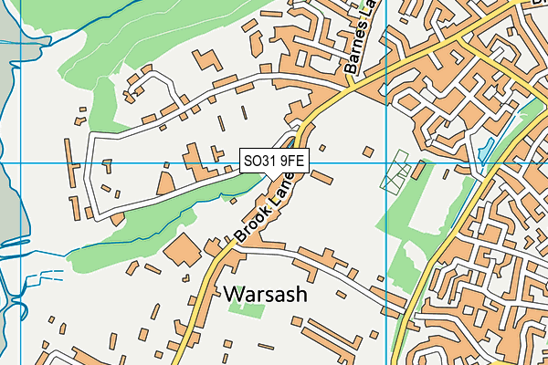 SO31 9FE map - OS VectorMap District (Ordnance Survey)