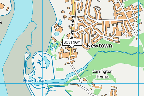 SO31 9GY map - OS VectorMap District (Ordnance Survey)