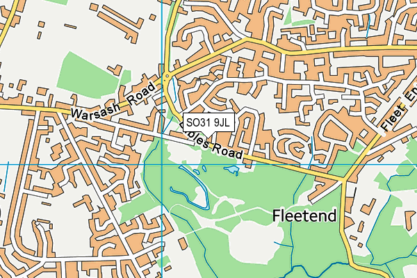 SO31 9JL map - OS VectorMap District (Ordnance Survey) SO31 9JL map - OS VectorMap District (Ordnance Survey)