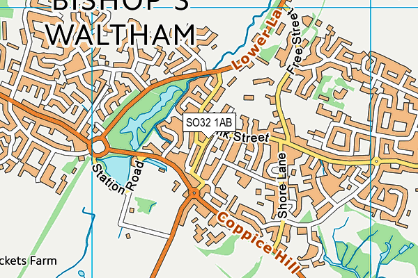 SO32 1AB map - OS VectorMap District (Ordnance Survey) SO32 1AB map - OS VectorMap District (Ordnance Survey)