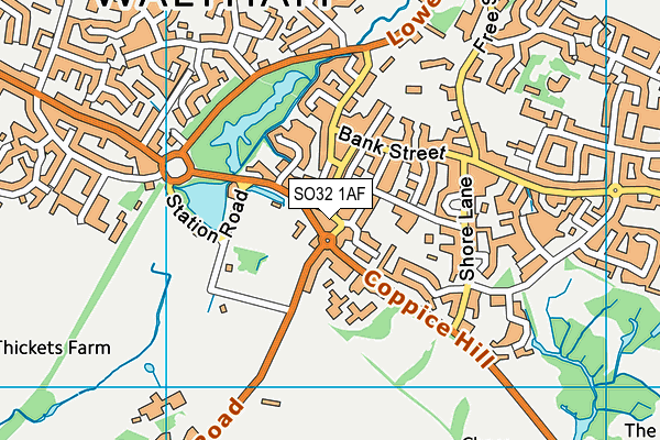 SO32 1AF map - OS VectorMap District (Ordnance Survey) SO32 1AF map - OS VectorMap District (Ordnance Survey)