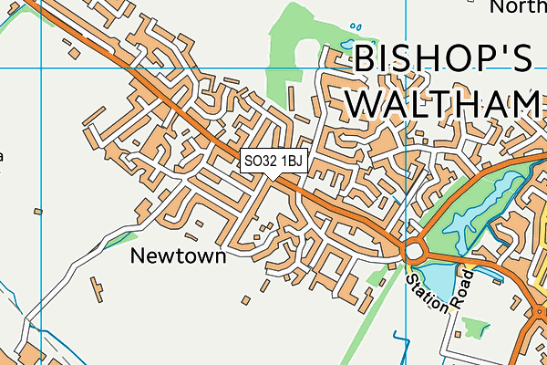 SO32 1BJ map - OS VectorMap District (Ordnance Survey) SO32 1BJ map - OS VectorMap District (Ordnance Survey)
