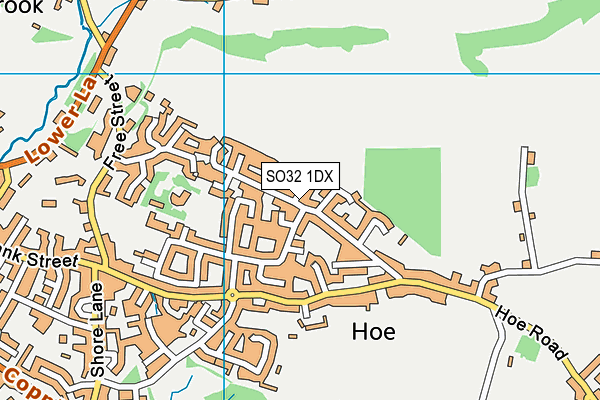 SO32 1DX map - OS VectorMap District (Ordnance Survey) SO32 1DX map - OS VectorMap District (Ordnance Survey)