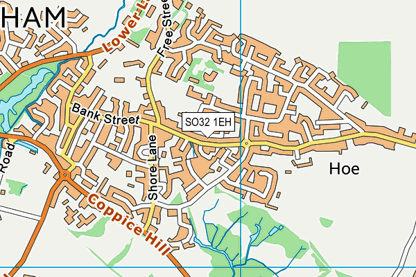SO32 1EH map - OS VectorMap District (Ordnance Survey) SO32 1EH map - OS VectorMap District (Ordnance Survey)