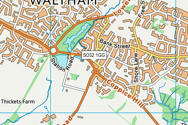 SO32 1GG map - OS VectorMap District (Ordnance Survey) SO32 1GG map - OS VectorMap District (Ordnance Survey)